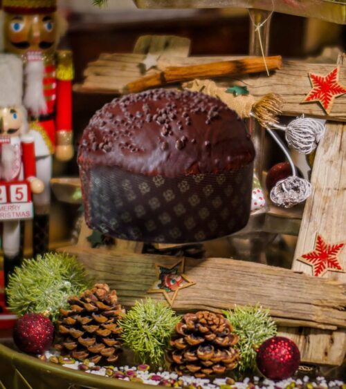 Panettone al cioccolato senza glutine e senza lattosio