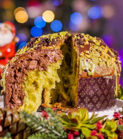 Panettone Eccellenza Opera, Pistacchio e Cioccolato Nero di Modica - immagine 2